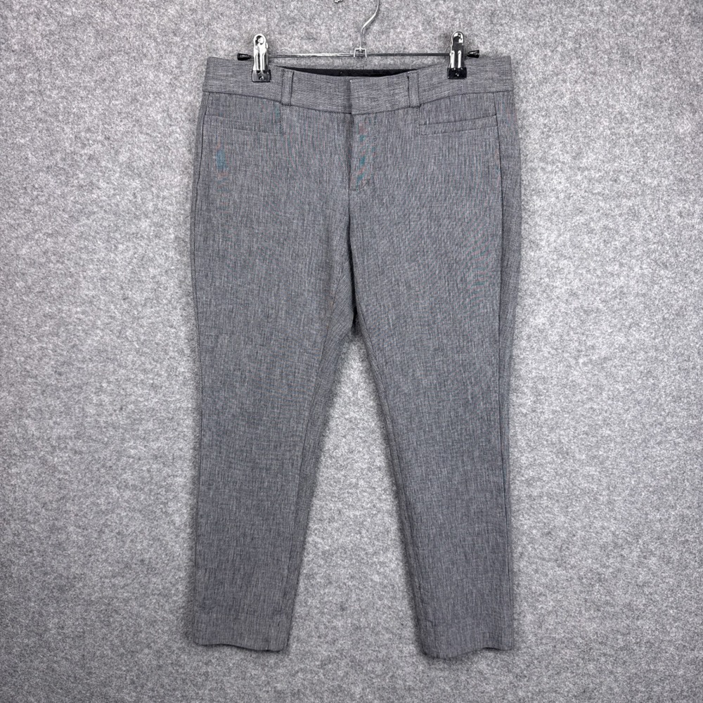 Banana Republic Sloan Fit‎ Gray Heathered Slim Ankle Dress Pants Womens Size 2P